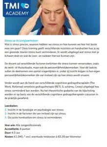 Academy brochure stress
